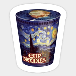 Van Gogh Cup Noodles Sticker